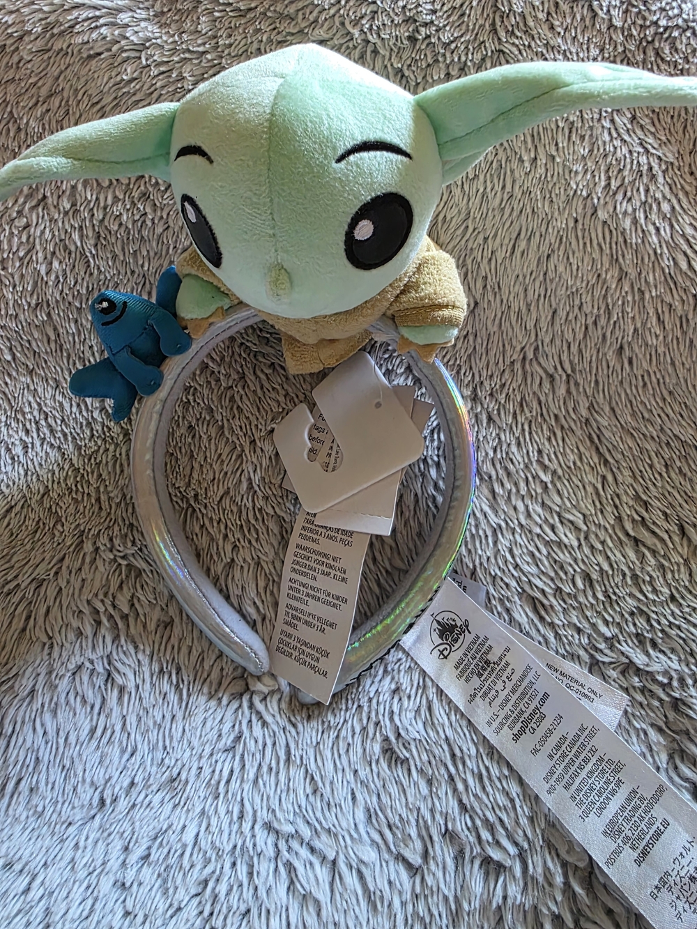 Disney Baby Yoda (Grogu) Plush Headband - Mint Green